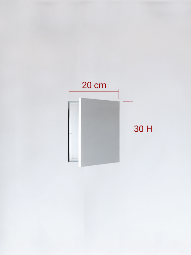 Sportello filomuro ad anta singola cm 20×30