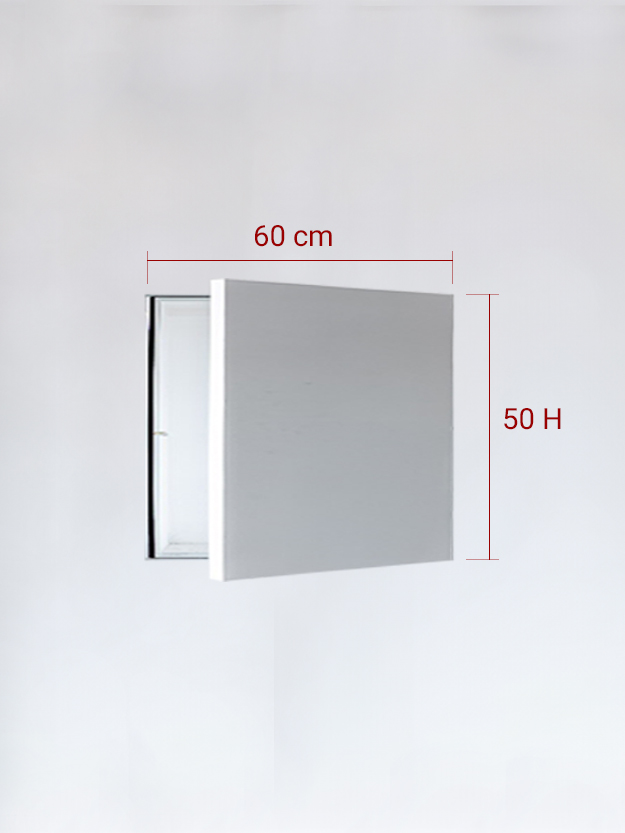 Sportello filomuro ad anta singola cm 50×50