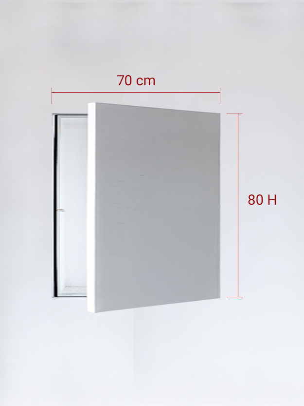 Sportello filomuro ad anta singola cm 70×80