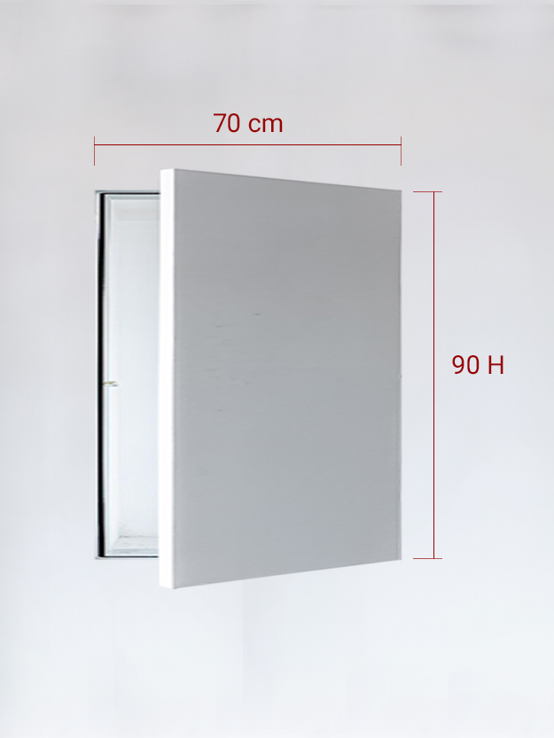 Sportello filomuro ad anta singola cm 70×90