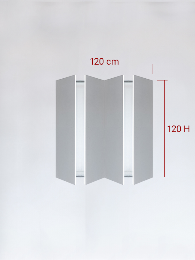 sportello filomuro a 4 ante cm 120x120h