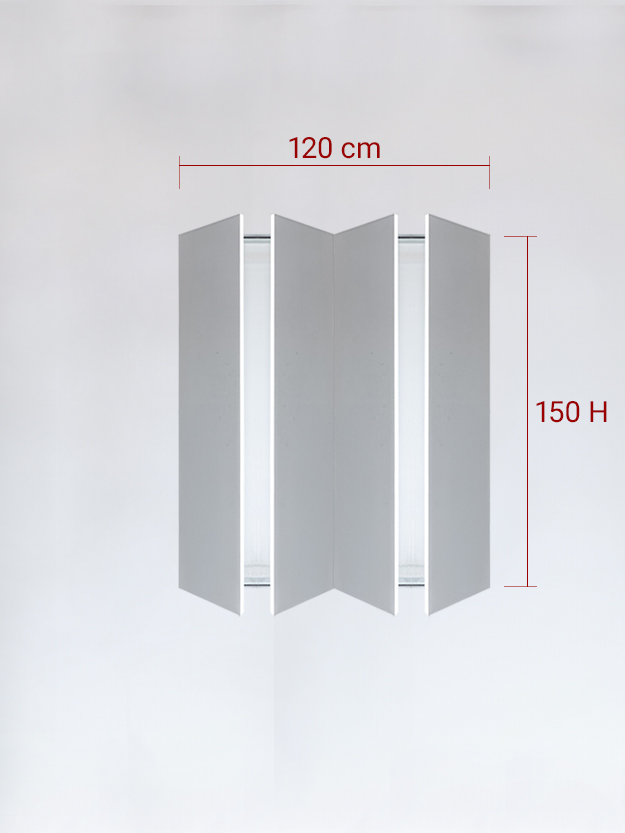 sportello filomuro a 4 ante cm 120x150h