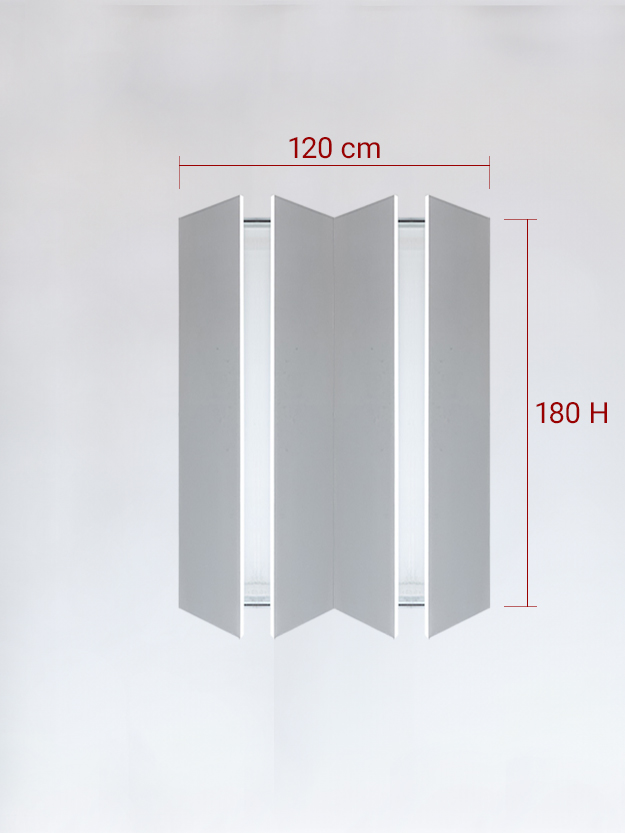 sportello filomuro a 4 ante cm 120x180h