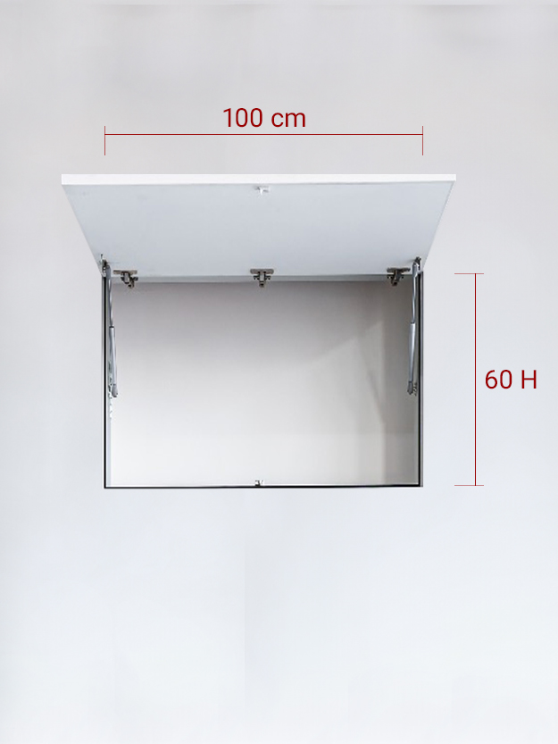 Sportello filomuro ad 1 anta verso l’alto cm 100×60