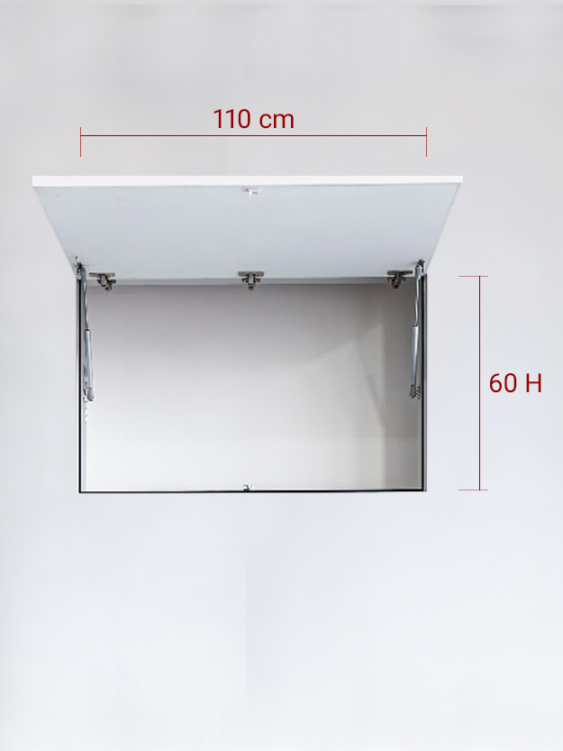 Sportello filomuro ad 1 anta verso l’alto cm 110×60