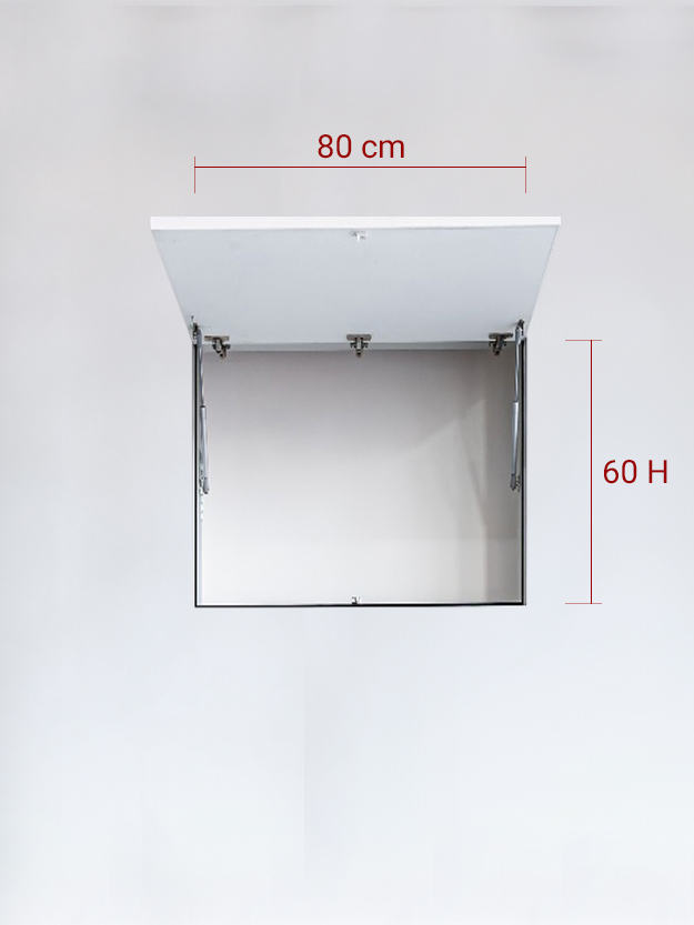 Sportello filomuro ad 1 anta verso l’alto cm 80×60