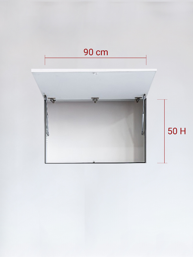 Sportello filomuro ad 1 anta verso l’alto cm 90×50