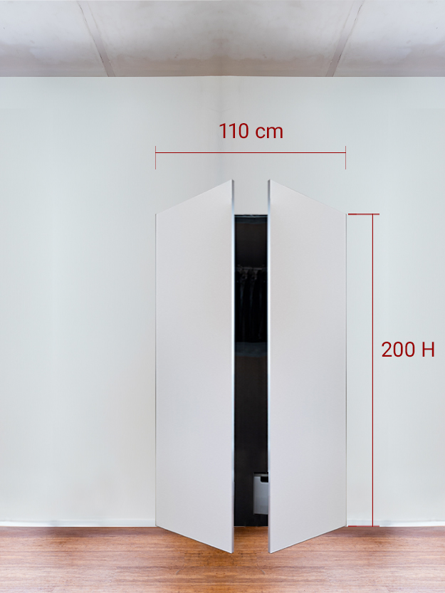 Armadio filomuro a 2 ante simmetriche cm 110×200